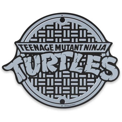 Teenage Mutant Ninja Turtles Manhole Cover Metal Wall Decor - Round ...