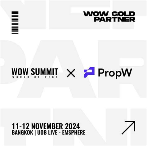 PropW Announces Gold Sponsorship at WOW Summit Thailand