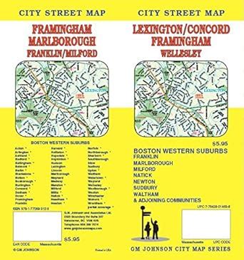 Amazon.in: Buy Lexington / Concord / Framingham, MA Street Map Book ...