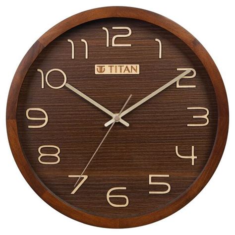 Buy Online Titan Classic Wooden Wall Clock (30cm x 30cm) - w0104wa01 ...