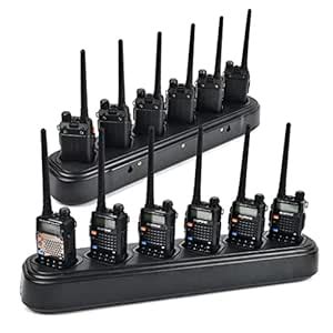 ATORSE® Six-Way Multi Unit Charger Gang Charger for Baofeng Uv-5R Bf ...