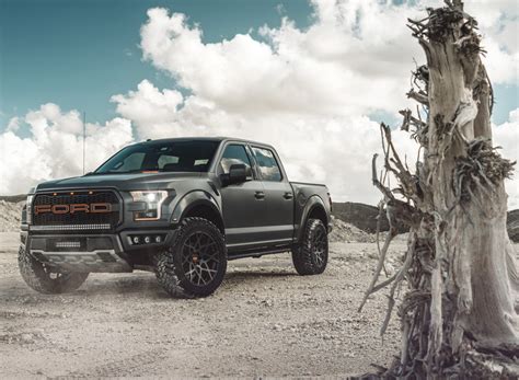 Download wallpaper Ford, Raptor, Black, Sand, F-150, Pickup, Wheels ...