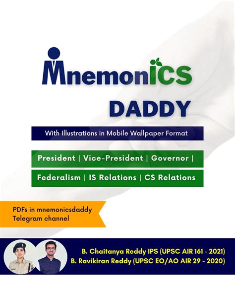 Mnemonics Daddy: An Aid to Remember Indian Polity (MnemonICS Daddy ...