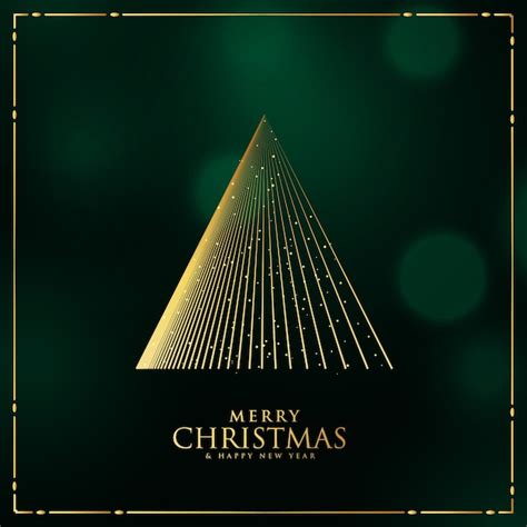 Christmas tree design made with lines background | Free Vector