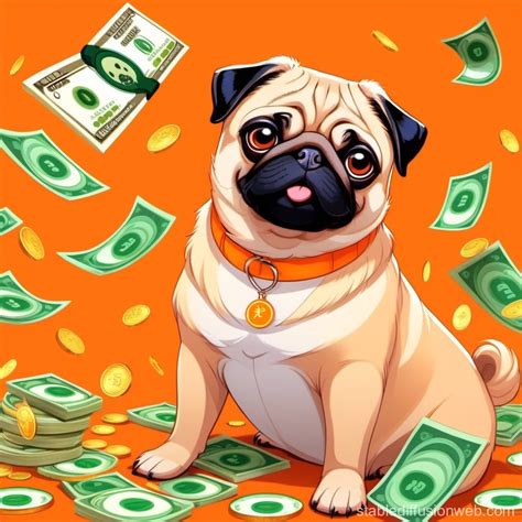 pug with money meme orange color Prompts | Stable Diffusion Online