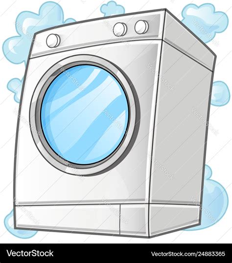 Washing machine clip art Royalty Free Vector Image
