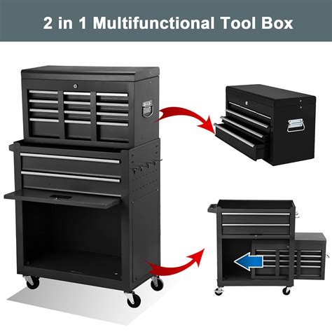 Buy 8-Drawer Rolling Tool Chest Tool Box, High Capacity Tool Chest with ...