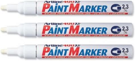 Artline Ek 400Xf Paint fineMarker - WHITE (PACK OF 2) : Amazon.in ...