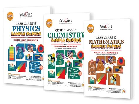Educart CBSE Class 12 Sample Papers Bundle (2024-25) - Physics, Chemis ...