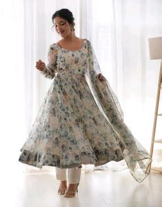 TAKSHIL CTREATION Women Self Design Gown Kurta - Buy TAKSHIL CTREATION ...