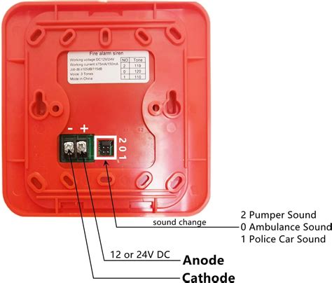 Tokatuker Fire Alarm Siren Security Horn Buzzer DC12V-24V India | Ubuy
