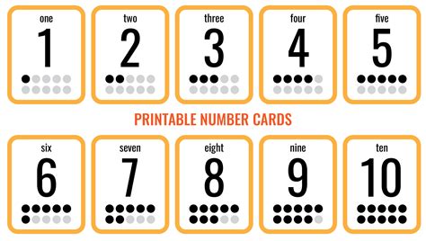 Number Cards - 10 Free PDF Printables | Printablee