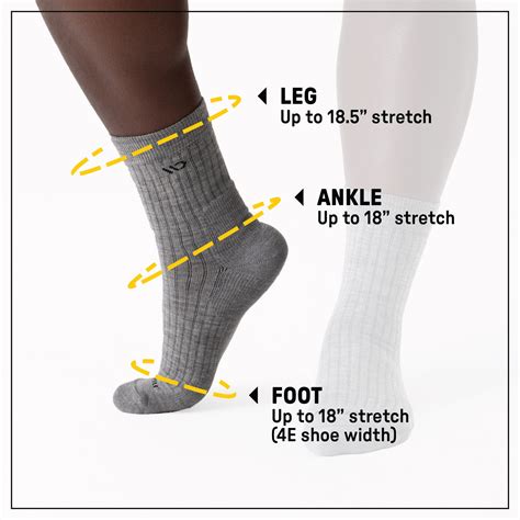 Wide Open Sock Size Chart | Size Guide for Wide Feet
