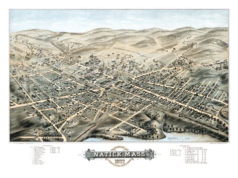 Map Of Natick Massachusetts