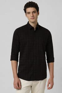PETER ENGLAND Men Checkered Casual Black Shirt - Buy PETER ENGLAND Men ...