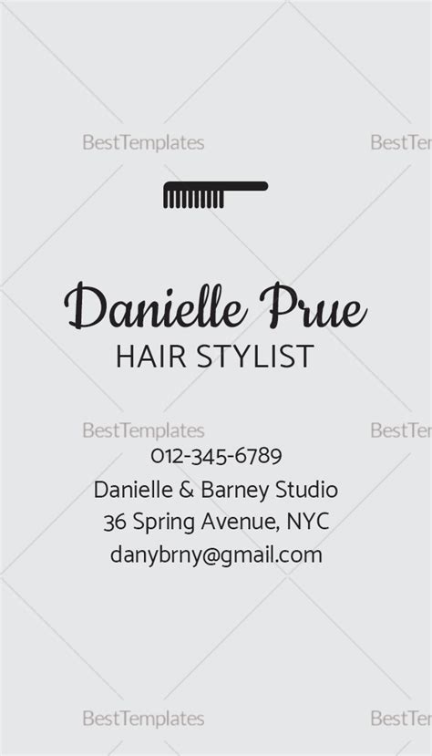 Hair Stylist Business Cards 的图像结果