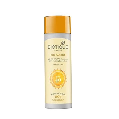 Buy Biotique Spf 40 Bio Carrot Face And Body Sun Lotion For All Skin ...