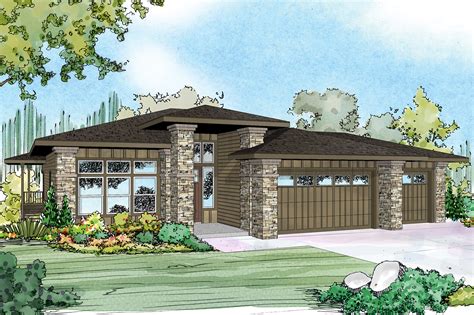 Rambler House Plans Prairie Style Two Story Contemporary Prairie Style