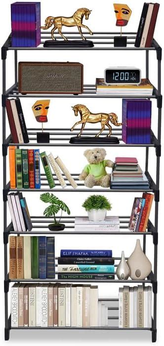 RAXON WORLD Multipurpose 7 Layer Bookshelf Heavy Duty Metal Book/Shoe ...