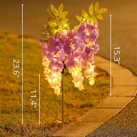 29.5inch 2 Pack Solar Garden Lights, Solar Wisteria India | Ubuy