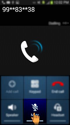 How to Mute a Voice call in Samsung Galaxy S3(GT-I9300) JB OS 4.3 ...
