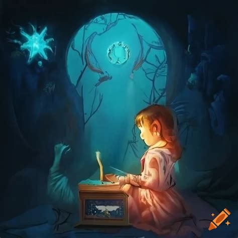 Children's sci-fi book cover on Craiyon