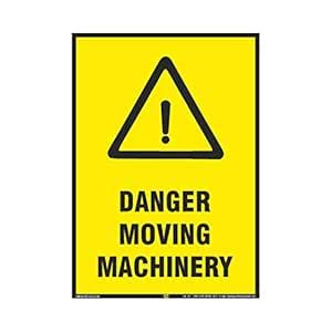 Mr. Safe - Danger Moving Machinery Sign Hard Plastic Lamination A5 (5.8 ...