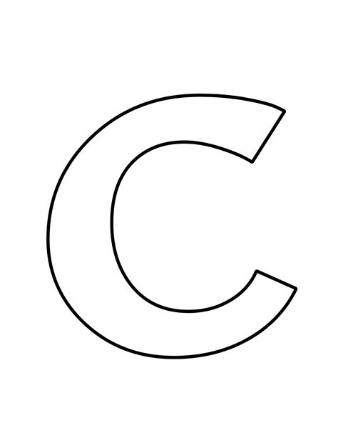 Bubble Letter C Free Printable - Freebie Finding Mom