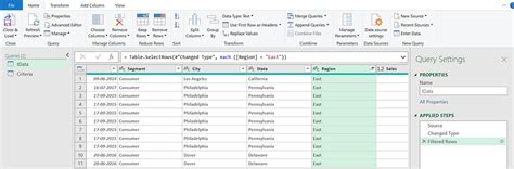 Excel Power Query Filter 的图像结果