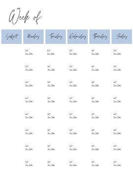 Image result for Weekly Homework Planner