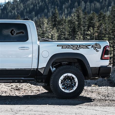 Pair Dodge Ram Rebel 2022+ 1500 2 Colors TRX Bed Dinosaurs T-Rex TRX ...