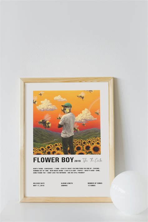 Tyler, the Creator Flower Boy Album Cover Inspired Poster Printable ...