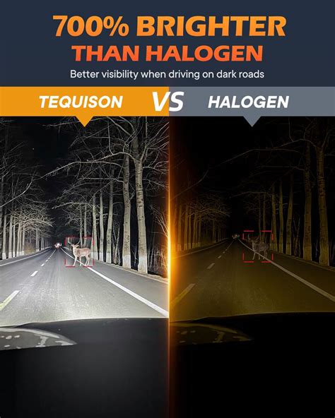 Tequison High and Low Beam HB3 H8/H9/H16 Light Bulbs Fog 800% India | Ubuy