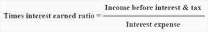 Image result for Times Interest Earned Formula Example