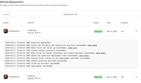 Deployments in GitHub 的图像结果