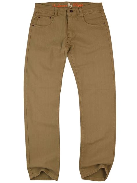 Out Look - O'Look Men's Color Slim Fit Jean Pants 730- 40X33 - Khaki ...