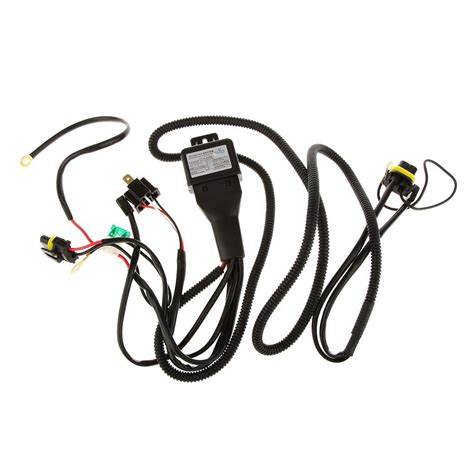 Captain LED H4 9003 HID Relay Wiring Harness Hi/Lo Controller High Low ...
