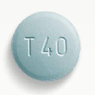 Pill Finder: T40 Logo Blue Round - Medicine.com
