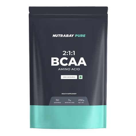 Buy Nutrabay Pure BCAA 2:1:1-5g Vegan BCAAs, Intra/Post Workout Energy ...