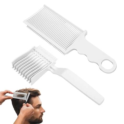 Buy MAYCREATE® 2 Pcs Barber Fade Comb for Men, Flat Top Hair Cutting ...