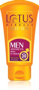 LOTUS HERBALS Sunscreen - SPF 30 PA+++ Safe Sun Advanced Daily UV ...