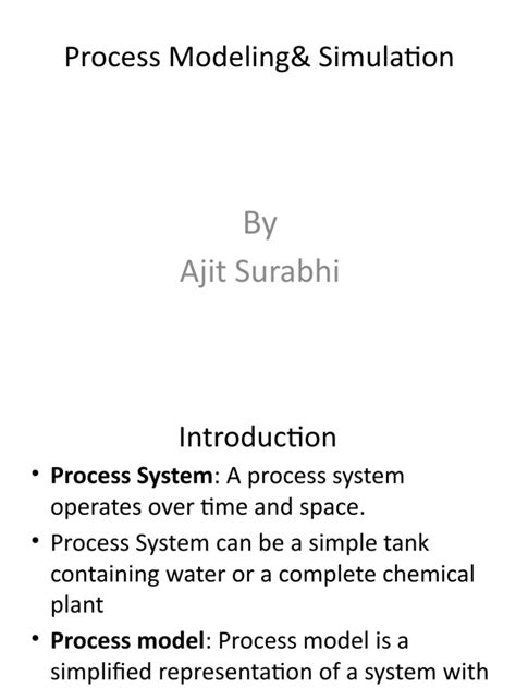 Image result for Introduction to Process Modelling and Simulation PDF