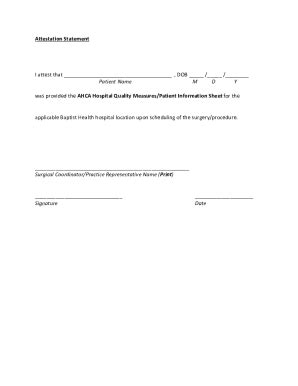 Attestation Statement - Blank Fillable Template | Fill Out, Print ...