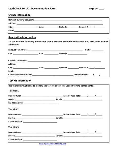 Lead Test Form ≡ Fill Out Printable PDF Forms Online