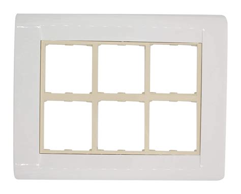 HOSPER 12 Module Plate (Horizontal- One Way) (Ivory) : Amazon.in: Home ...