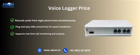 Voice Logger Price with Calling Recording Solutions