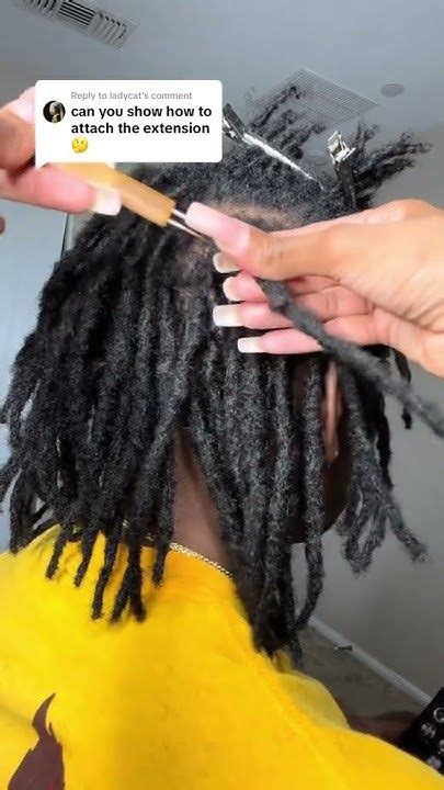 Image result for How to Attach Loc Extensions to Long Locs