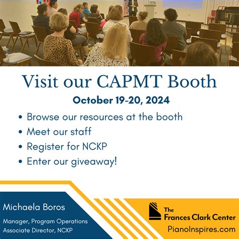 CAPMT: Visit our Booth - Piano Inspires