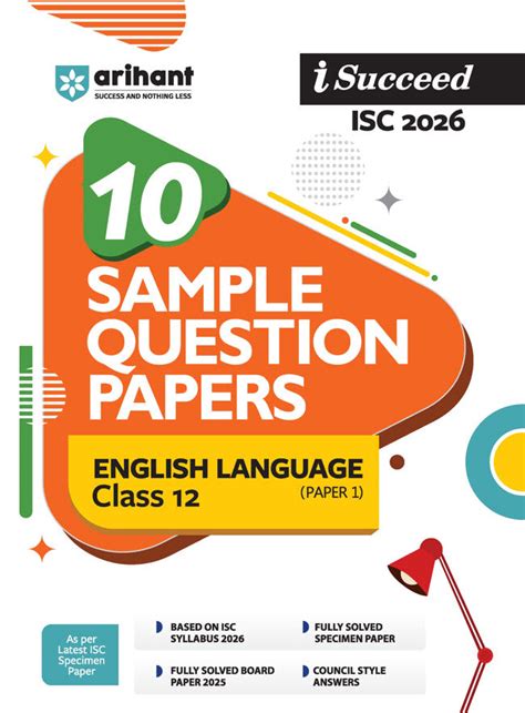i-Succeed ISC 2026 English Language Paper 1 Class 12 Book – arihantbooks