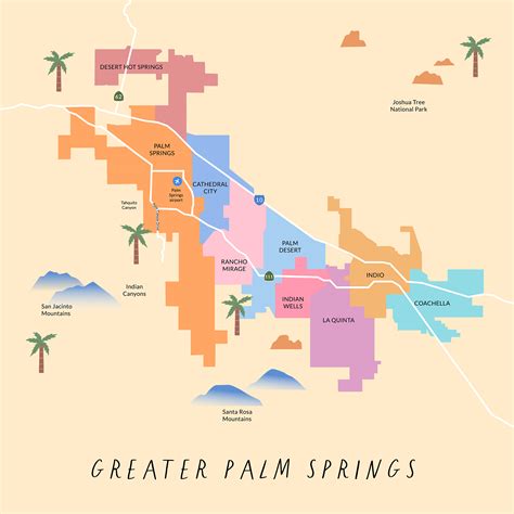 Greater Palm Springs Area Map Living In Greater Palm Springs, CA: